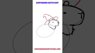 Cute capybara drawing for halloween #easytodraw #drawinglessons #halloweendrawing