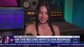 Olivia Rodrigo on GMA (GOOD MORNING AMERICA)