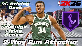 BEST BUILD NBA 2K25: NEW 6’10 2-WAY RIM ATTACKER GREEK FREEK is the BEST BIG MAN BUILD 2K25!