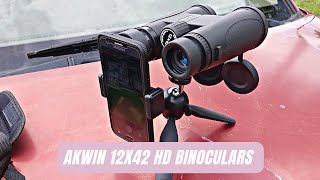 AKWIN Professional 12x42 HD Binoculars Review & Test | Binoculars with BAK4 Prisms FMC Lens