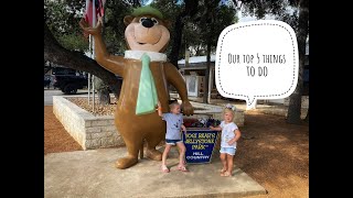 Our top 5 things to do at Jellystone RV park Hill country in Canyon Lake, TX