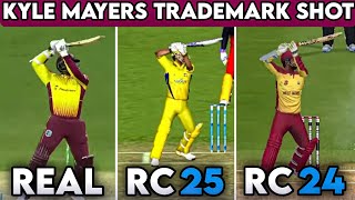 kyle mayers trademark shot Real vs Rc24 vs Rc25 😎 || Rc24 shot comparison 🔥 ||