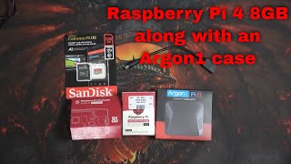 Raspberry Pi 4 8GB Unboxing, along with an Argon1 case