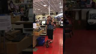 White woman with Covid 19 coughs on a latino lady face because she was bieng filmed