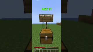 Minecraft How To Escape Traps At Different Ages😱(INSANE)😍 #minecraft #shorts