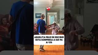 Abuelita recibe una sorpresa 😳  cantar bailar nos da vida / 96 años