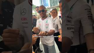 Lewis's reaction after signing Ferrari Merch #f1 #f12024