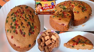 कढ़ाई में पारले जी बिस्किट से बनाए सुपर टेस्टी केक | how to make parle-G biscuit cake | Biscuit cake