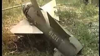 Wreckage of Israeli missile Python 5 in Osetia.mp4