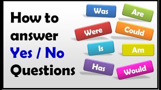 How To Answer Yes & No Questions ||  Learn English Grammar ||  Spoken English