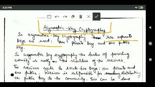 Network Security and Cryptography: Asymmetric key Cryptography