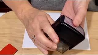 Changing the  Ink pad on a Self Inking Stamp