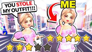 I COPIED PEOPLE'S OUTFITS in Dress to Impress! *THEY GOT MAD*