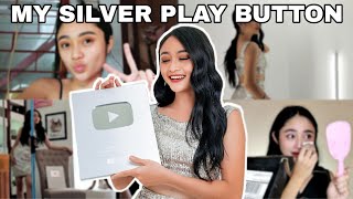 UNBOXING MY SILVER PLAY BUTTON!!! + BTS of my ✨ Silver Photoshoot✨