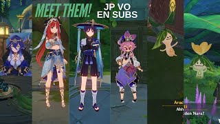 Wanderer, Nilou, Layla, Dori & 2 Aranara At The Sabzeruz Festival (JP VO EN SUBS) | #genshinimpact