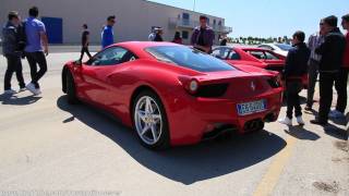 Ferrari 458 Italia Details and Revs!! Exhaust sound!!