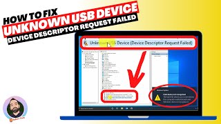 How to fix Unknown USB device Device descriptor request failed | USB device not recognized