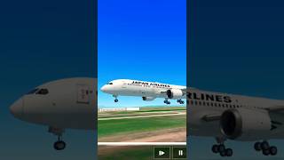 Smooth Landing Japan Airlines Boeing 787-9 Dreamliner #shorts #realflightsimulatorindonesia