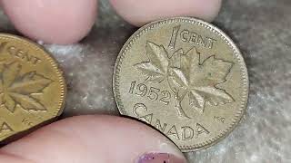 1951 - 1952 🇨🇦 CANADA 1 CENT 🪙 💰 👍 👌 😃