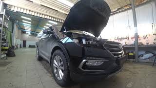 Hyundai Santa Fe замена штатных линз