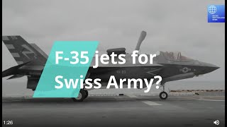 F 35 jets for Swiss Army? New referendum can block purchase