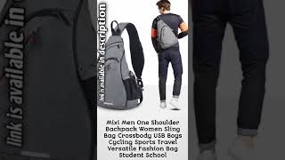 Mixi Men One Shoulder Backpack Women Sling Bag #short #shortvideo #shortsbeta