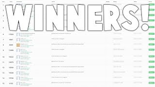 200,000 Subscriber Contest Winners!