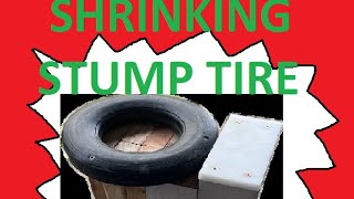 Shrinking stump using small solid tires vs wood shrinking stump thanks to the B.A.M.F for the idea