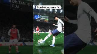 Son Heung-min weakfoot volley goes top bins against Arsenal in FIFA 23 #fifa #football #fifa23