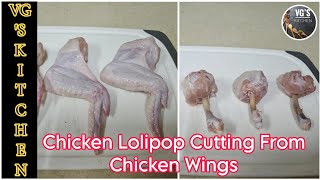 Chicken Lollipop Cut in 2 mins |  Easy Method to Make Chicken Lollipop from Chicken Wings | Lollipop