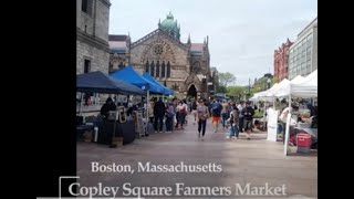 Copley Square Farmers Market 🧑‍🌾 Boston, Massachusetts #farmersmarket