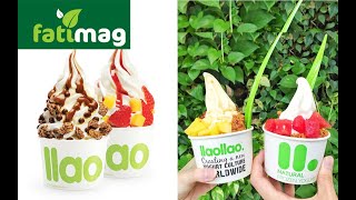 Yaourt glacé llaollao iceberry كلاص ياغورت مثلج راقي بثلاث مكونات فقط بدون كريمة أفضل من المحلات