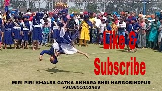 gatka performance visakhi(khalsa sajna divas) gurdwara damdma sahib shri hargobindpur