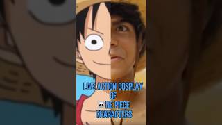 LIVE ACTION One Piece Characters vs. Anime #anime #netflix #onepieceliveaction #onepiece #shorts