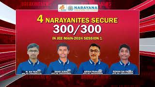 NARAYANA ROCKS IN JEE MAIN, SESSION-1.