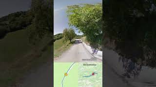 33.30km Ascros Driving in #France with #streetview #shorts