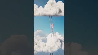 "Higher and higher" #surreal  #clouds #ladder #goingup #climbing #reachforthetop #keepgoing #sky