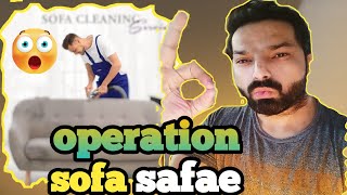 Ghar k sofa's ki achanak safae karwae | sofa service company sy log bulaye | kamal safae 👌🏼