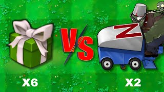 PvZ Hybrid Challenge - 6 Plants Box Green Vs 2 Ultra Zomboss Gargantuar, Who will win?