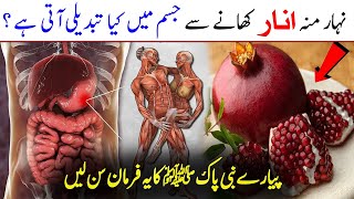 Nihar Mun Anar Khana Say Kiya Hota Ha ? || Nabi SAWW Ka Farman || Islam Advisor