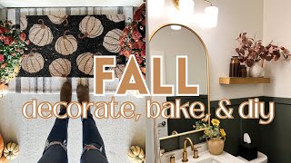 *NEW* FALL DECORATE WITH ME 2023 | Modern & Minimal decor | Fall Baking & DIYs