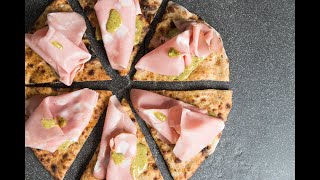 Pizza Gourmet Mortadella e salsa di Pistacchi