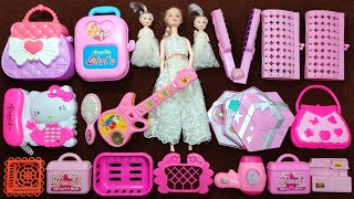 Hello kitty toys | 3 minutes satisfying unboxing with cute white barbie doll makeup toys |ASMR video