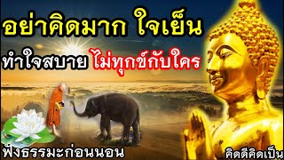 อย่าคิดมาก ใจเราสำคัญที่สุด ชีวิตนี้ไม่ทุกข์กับใคร🙏ฟังธรรมะก่อนนอน(860)17