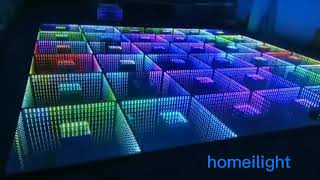 LED 3D double tunnel dance floor-GUANGZHOU HOMEILIGHT MANUFACTURER