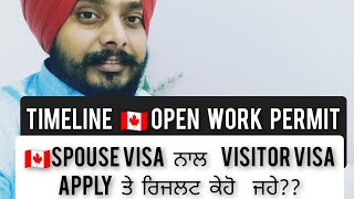 LATEST TIMELINE 🇨🇦🇨🇦 SPOUSE VISA OR VISITOR VISA#canada visa #canada open work permit#spouse visa