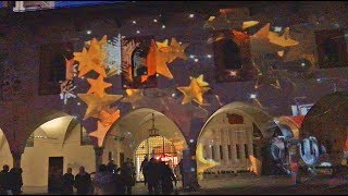 Novara: video mapping Broletto e Palazzo Natta Natale 2017