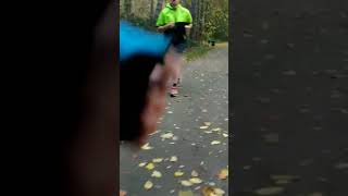 Joggen durch den spätherbstlichen Kölner Stadtwald (4-fach Speed)