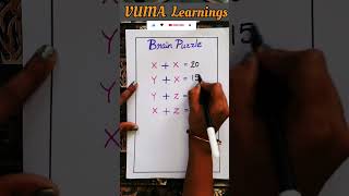 BRAIN PUZZLE #mathematics #puzzle #shortvideo #vumalearnings