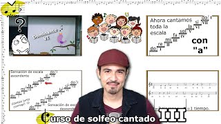 🎙️Aprendiendo a cantar las notas de la escala mayor, y menor melódica.🎵Curso de solfeo cantado III🎼